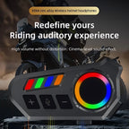 K06A Motorcycle Helmet Bluetooth Headset – Wireless Intercom with Noise Reduction & RGB Control
