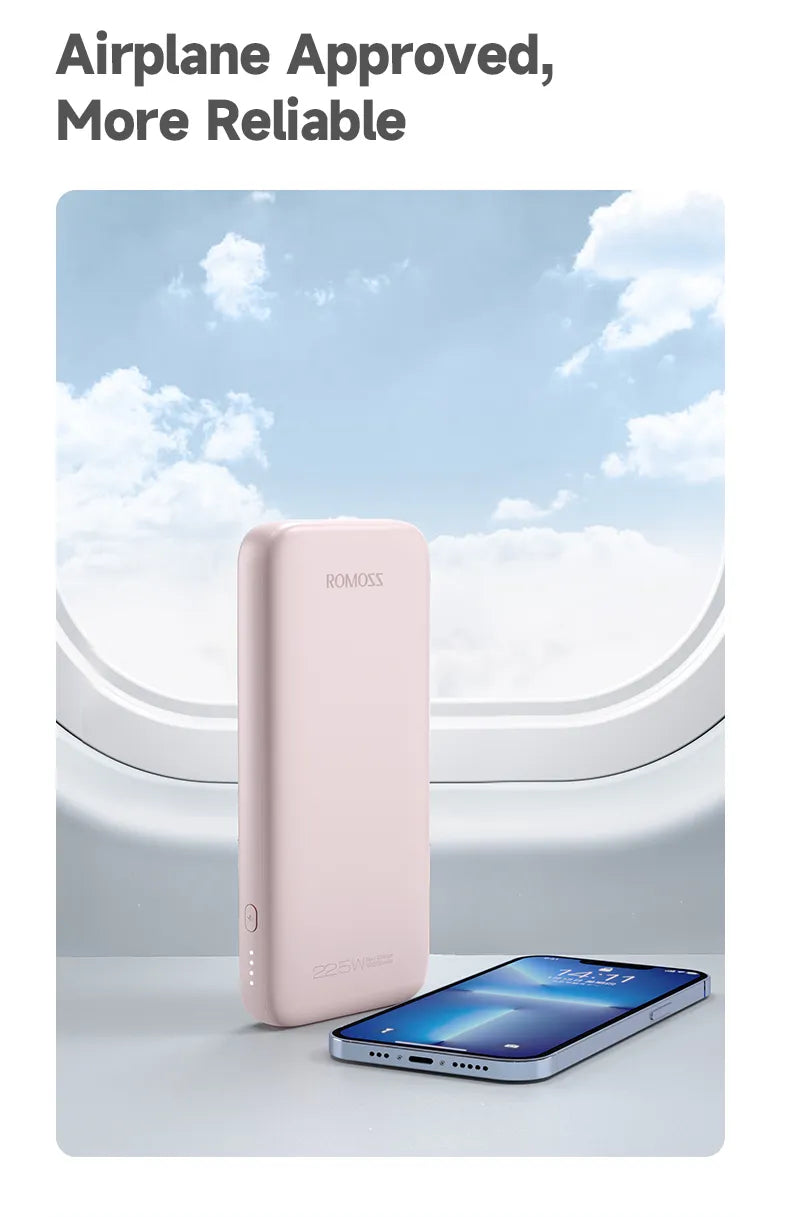 Romoss PHC10 10000mAh Power Bank with Built-In Cables | 20W Fast Charge