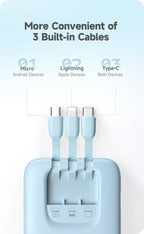 Romoss PHC10 10000mAh Power Bank with Built-In Cables | 20W Fast Charge