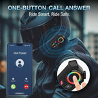 K06A Motorcycle Helmet Bluetooth Headset – Wireless Intercom with Noise Reduction & RGB Control