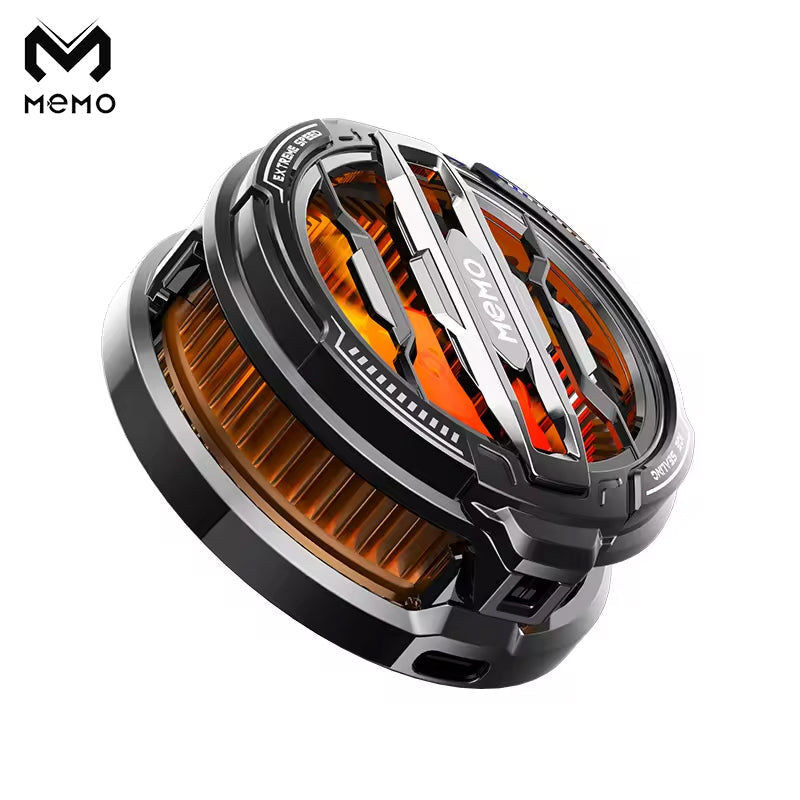 MEMO CX07 Mobile Cooling Fan - Magnetic Semiconductor Phone Radiator for Gaming - Instant Cooling RGB Fan for IOS & Android - Universal PUBG/Free Fire Heat Sink