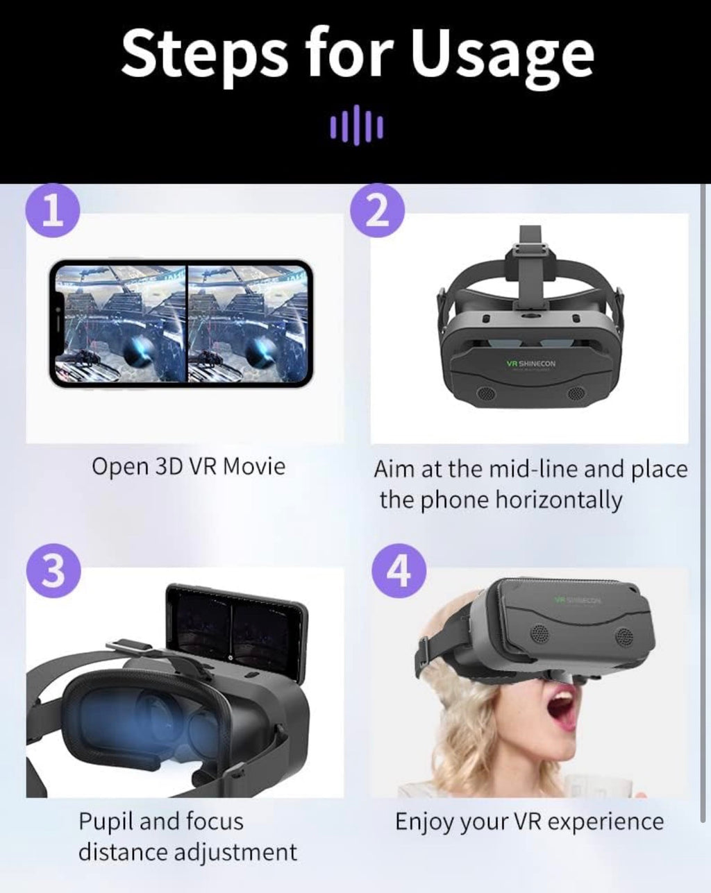 VR Shinecon SC-G10 Virtual Reality Headset