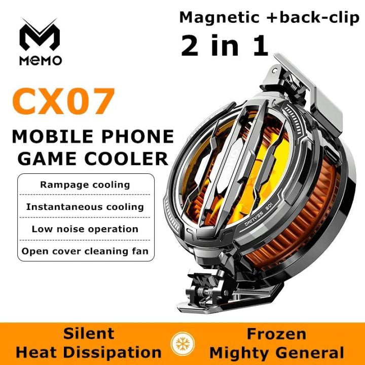MEMO CX07 mobile cooling fan magnetic back clip Pakistan