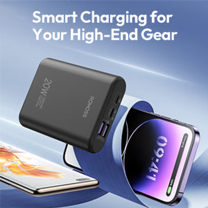 ROMOSS PCT10 powerbank back design black color