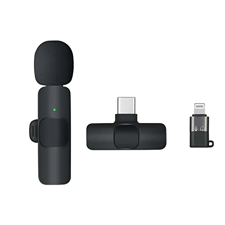 BOYA-BY-MW3-Wireless-Microphone BOYA BY-MW3 Wireless Dual Microphones with Type C and Iphone Connector - Image 3