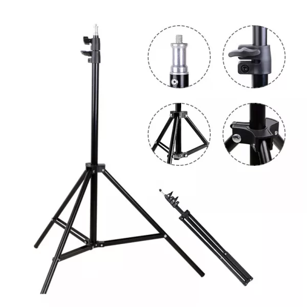 2.1-Meter-Tripod-stand-2-600x600 Tripod Stand 7ft for Ringlight - Metal