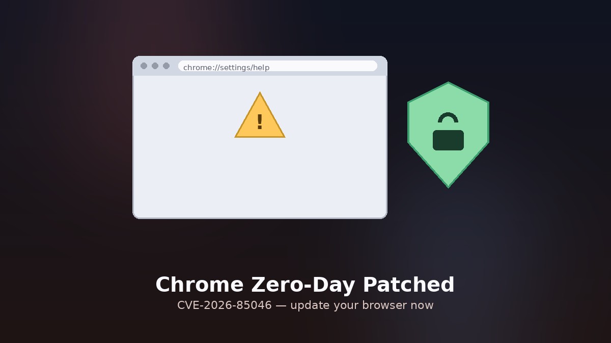 Chrome Zero-Day CVE-2026-85046: Update Your Browser Now