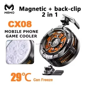 Memo CX08 mobile cooling fan with magnetic back clip