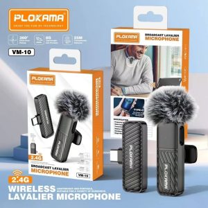 Plokama VM-10 wireless lavalier microphone with Type-C receiver